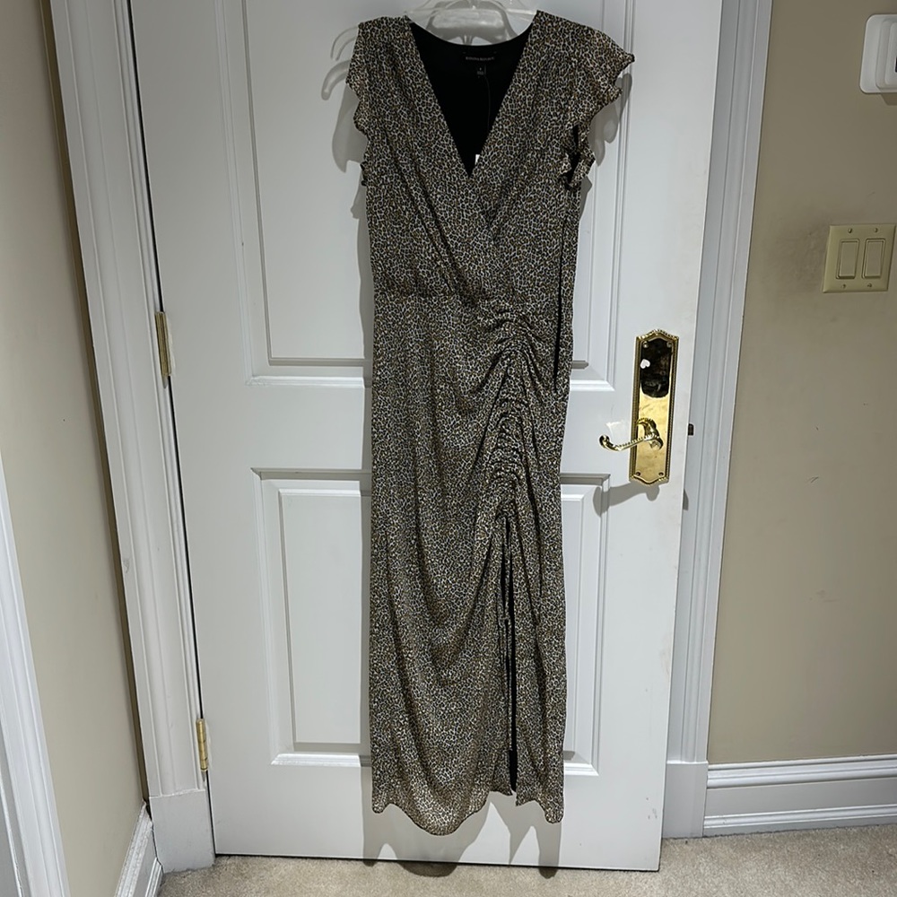 Banana republic long dress with a slit